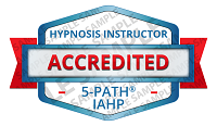 5-PATH® Accredited Hypnosis Instructor Badge Sample